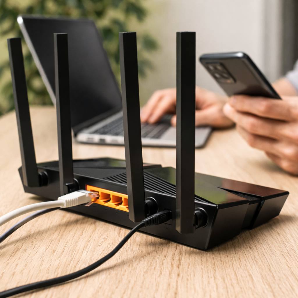 Roteadores, switches, UPS, fontes de alimentação e suportes