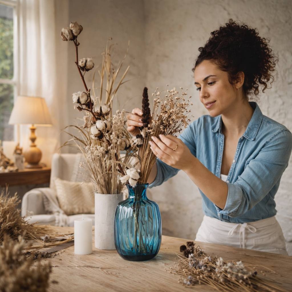 Decorações sazonais, vasos, candeeiros e relógios